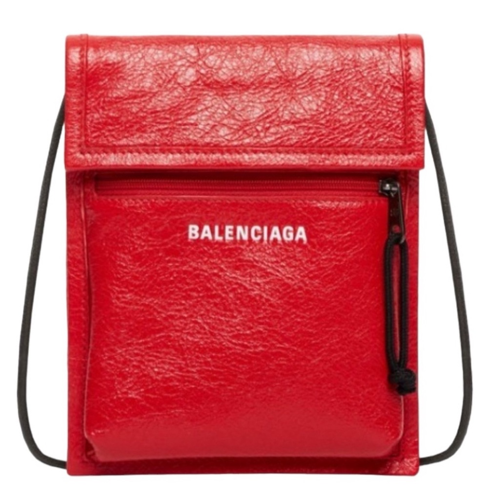 Balenciaga Explorer Bag small leather in red